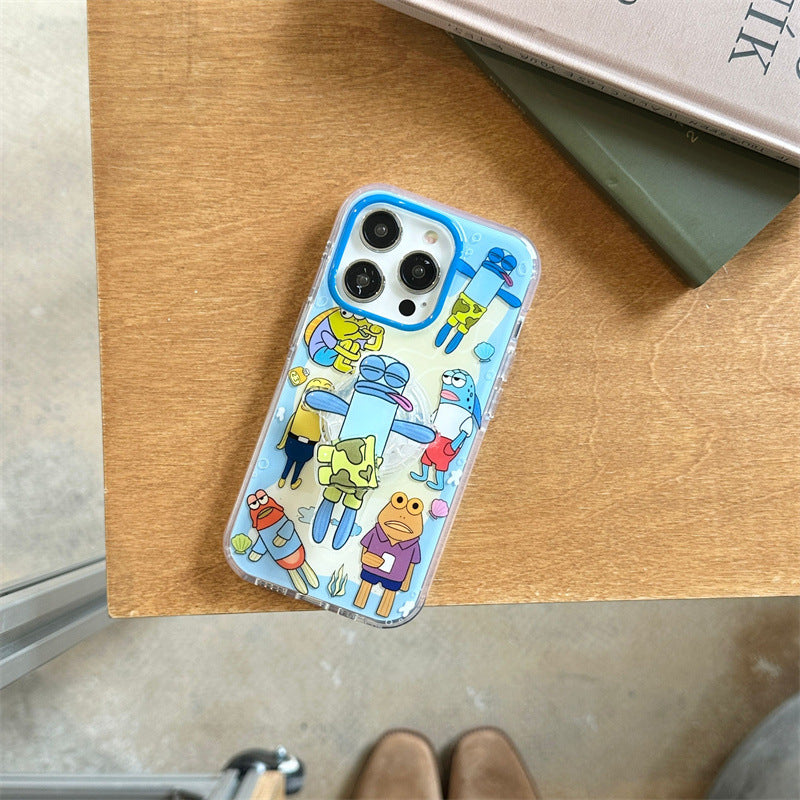 Bikini Bottom Phone Case with Rotating Stand Set