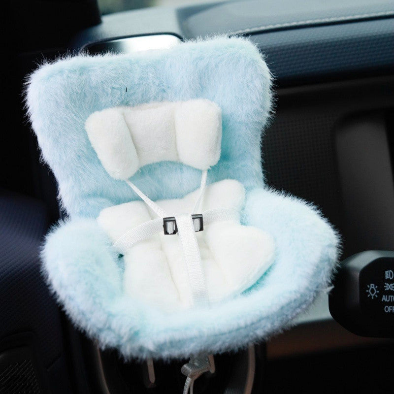 Labubu Blue Car Seat Cushion Set
