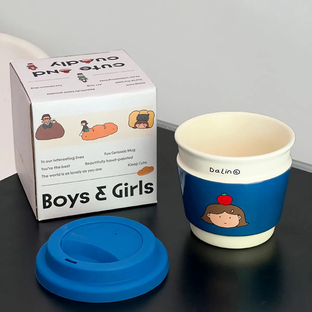 Cute Couple Mugs Set, Matching His and Hers Coffee Cups