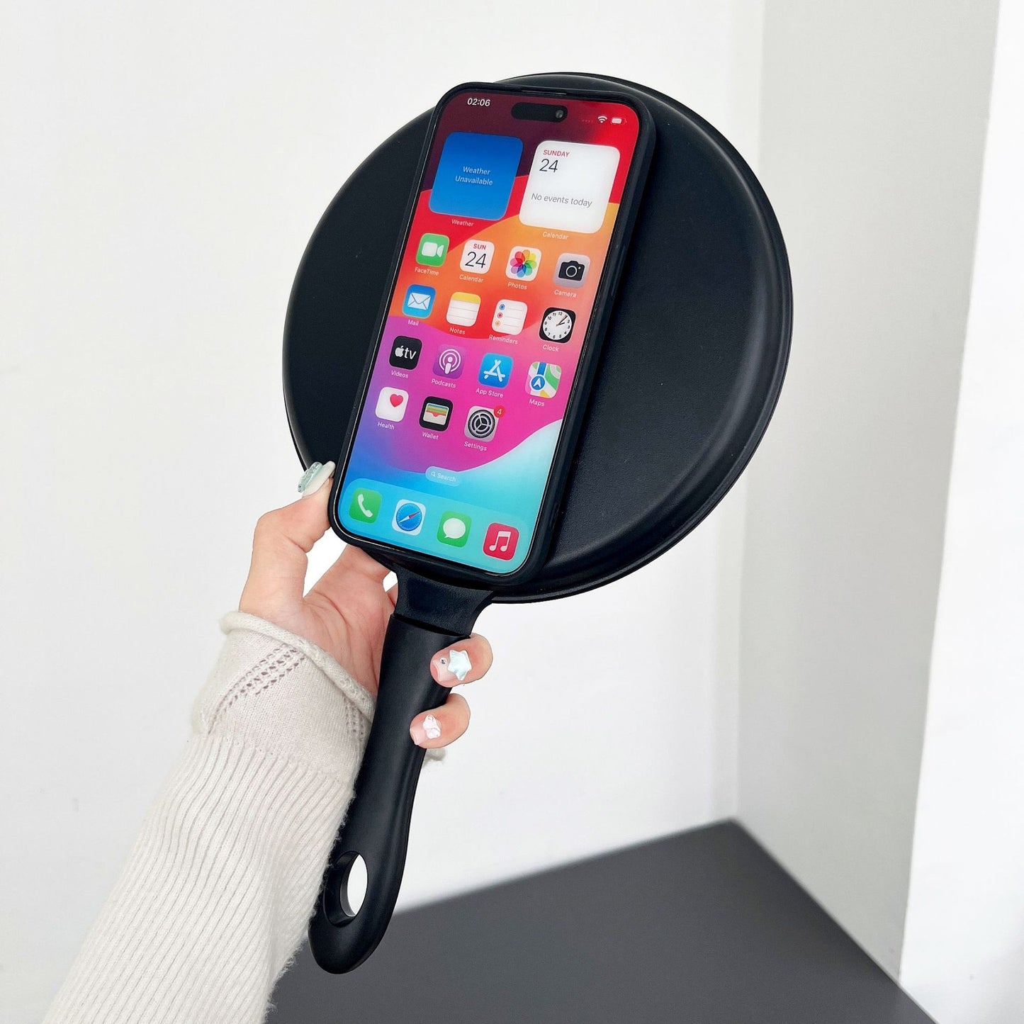 Funny Crab and Lobster Frying Pan Phone Case