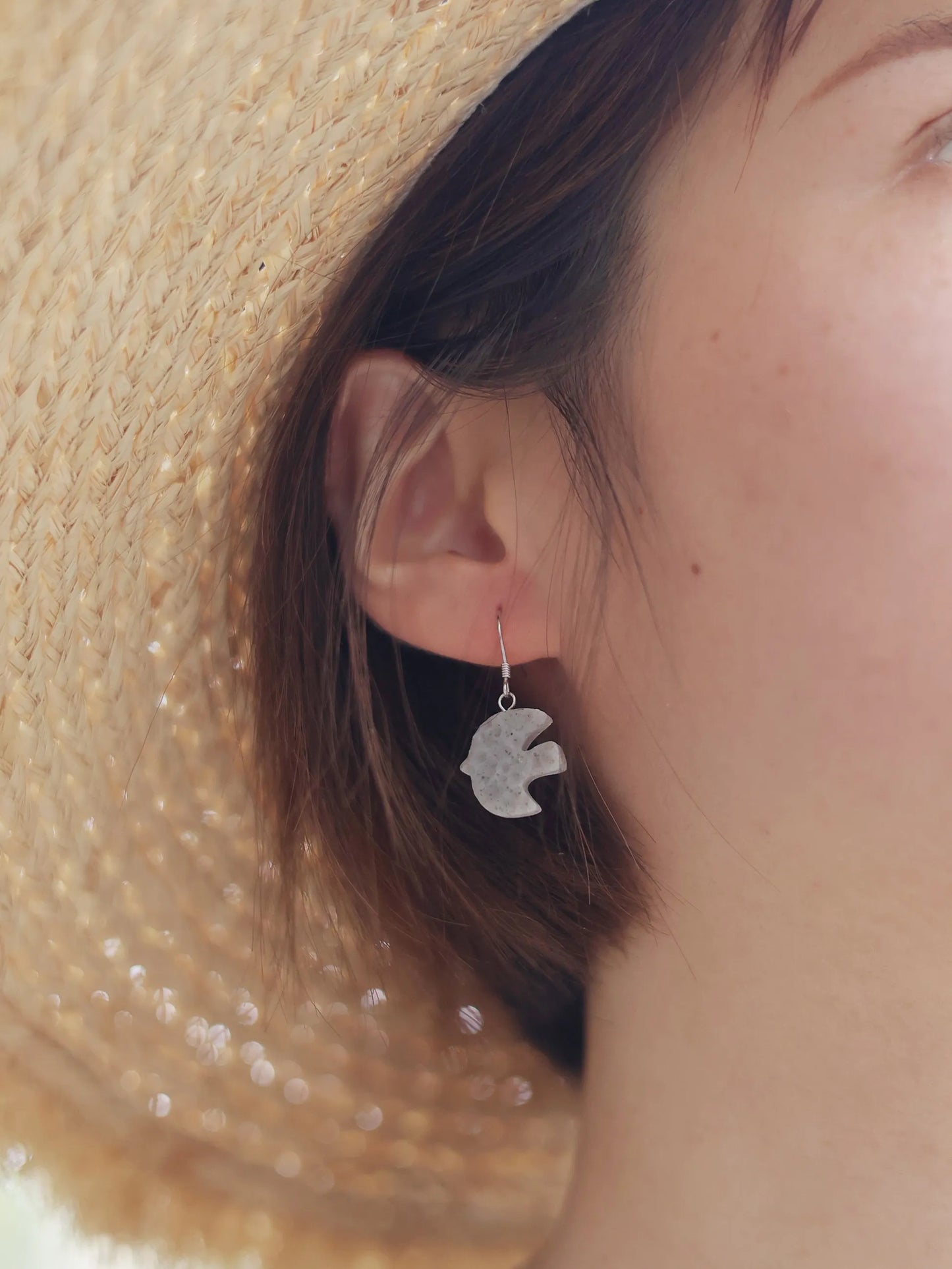 ‘In Flight’ Series Handcrafted Polymer Clay Earrings (S925 Sterling Silver)