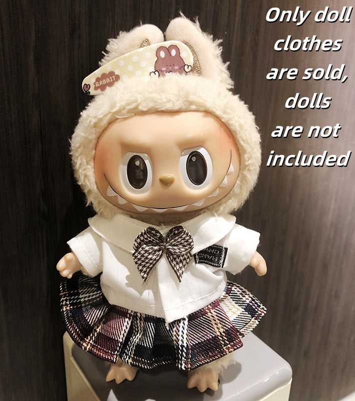 Labubu Clothes-Preppy Style Series Doll Outfit Set