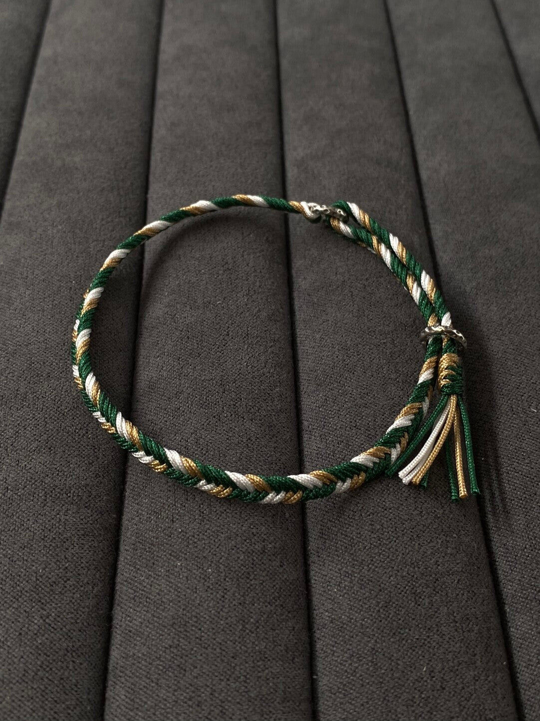 Jade Mist - Herringbone Bracelet- 925 Silver