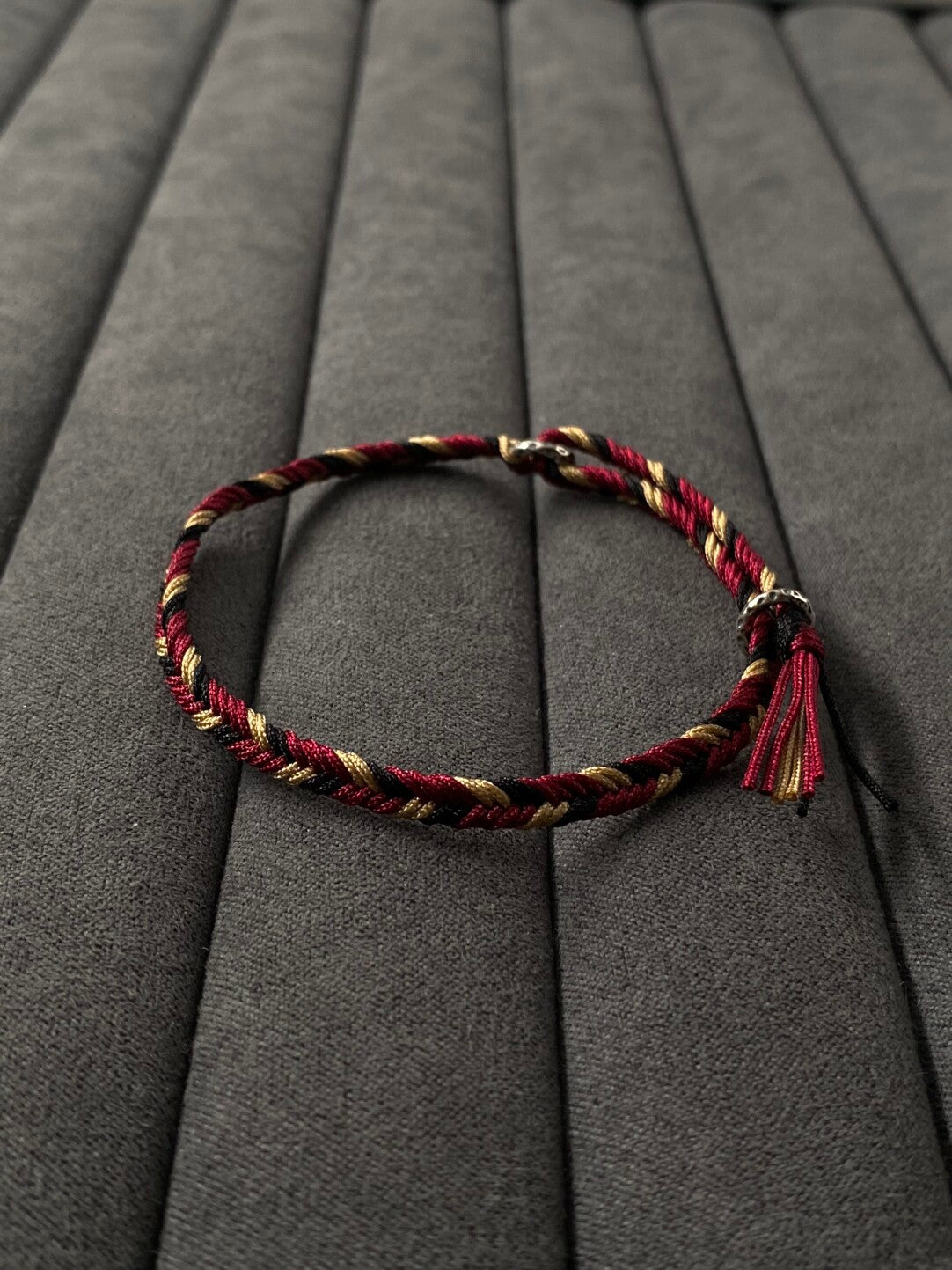 Ember Noir- Herringbone Bracelet- 925 Silver