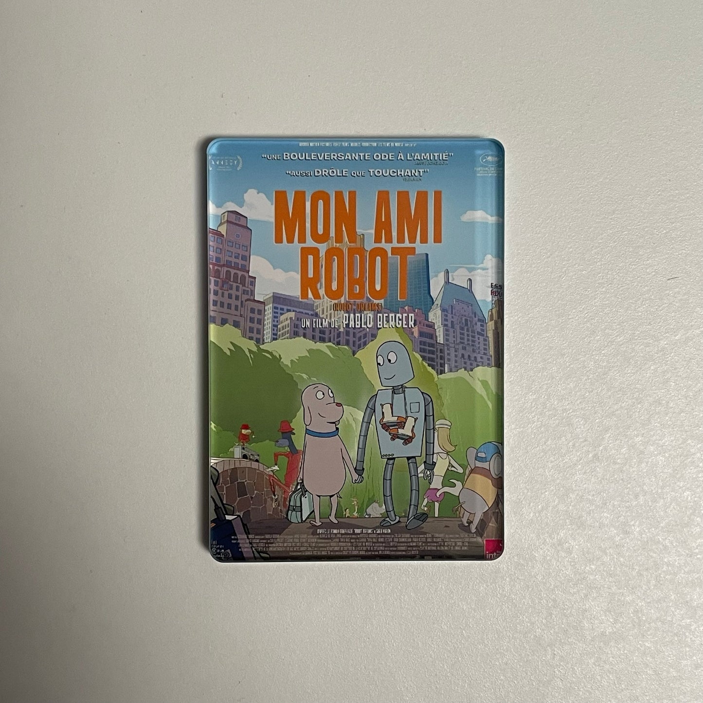 Robot Dreams Fridge Magnet 13 - Robot & Dog in Park | 5.6×8cm | 6mm Thick