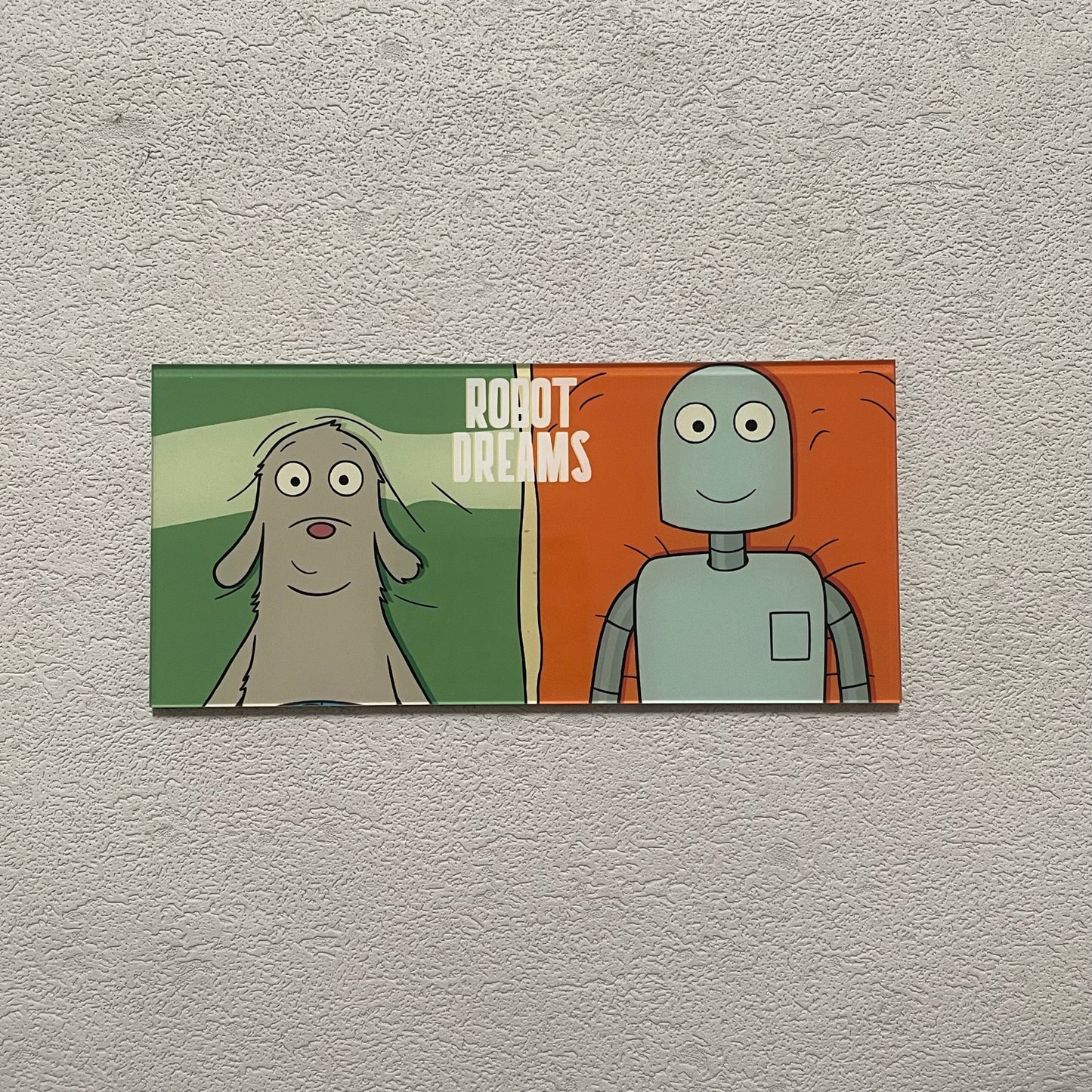 Robot Dreams Fridge Magnet 07 - Robot & Dog Lying Down | 6×13cm | 3mm Thick
