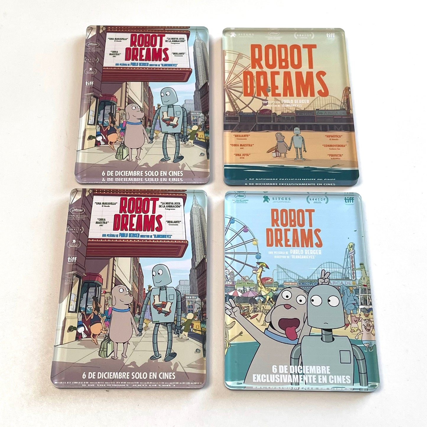Robot Dreams Fridge Magnet 01 - Robot & Dog | 5.6×8cm | 6mm Thick