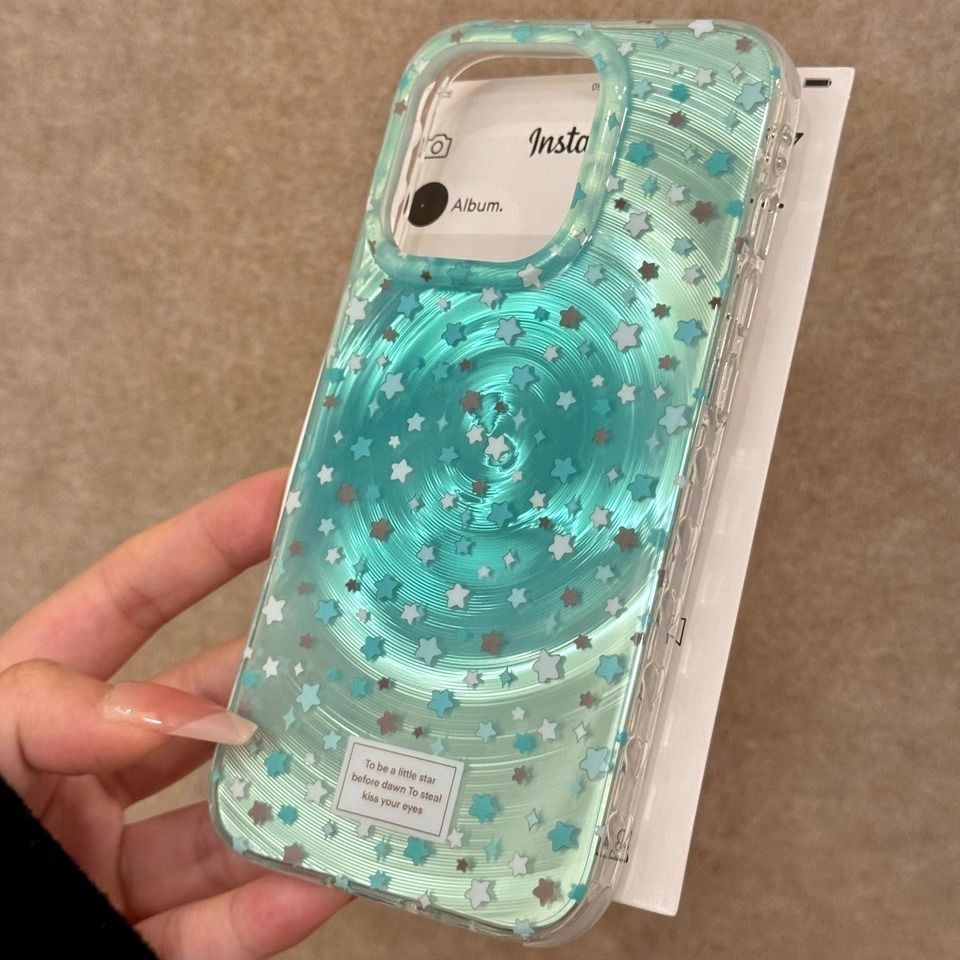 Summer Zephyr Blue Vortex Star Phone Case