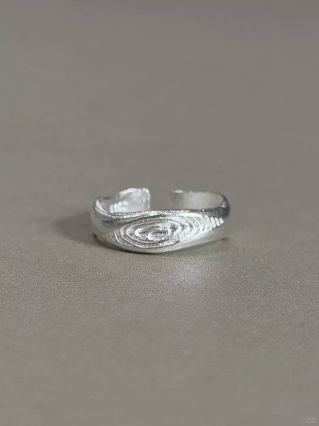 Whirlpool Tree Silver Ring