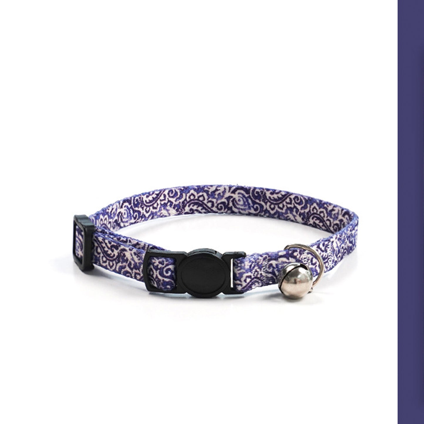 Adjustable Cat Dog Collar with Bell-Moonlit Coconut Island