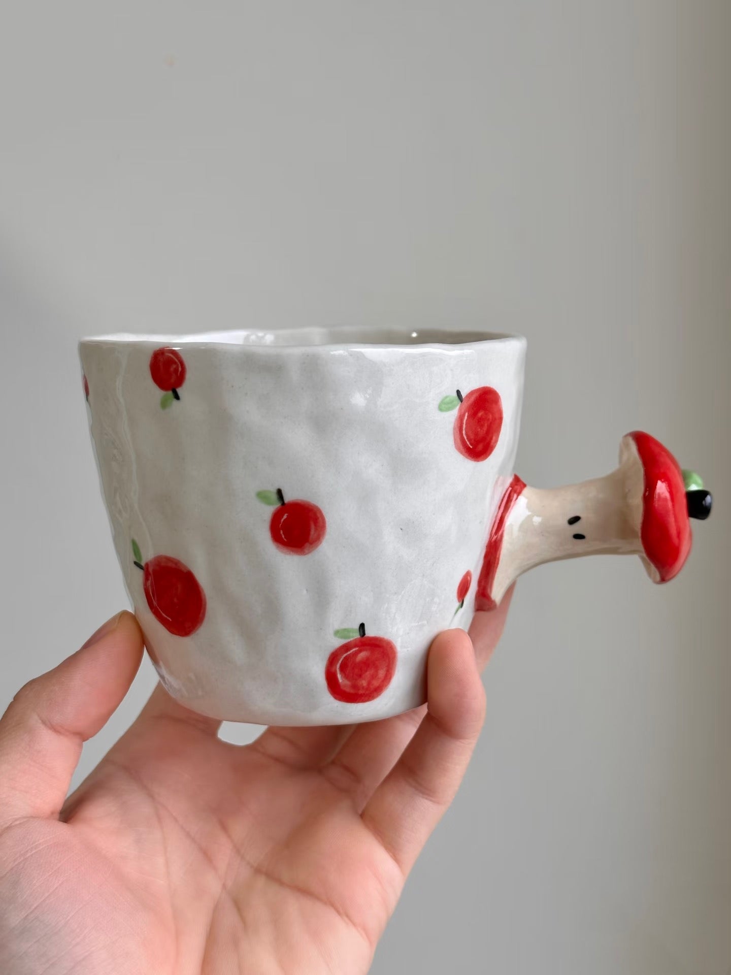 Original Apple Core Design Mug - Handcrafted Stoneware Coffee Cup