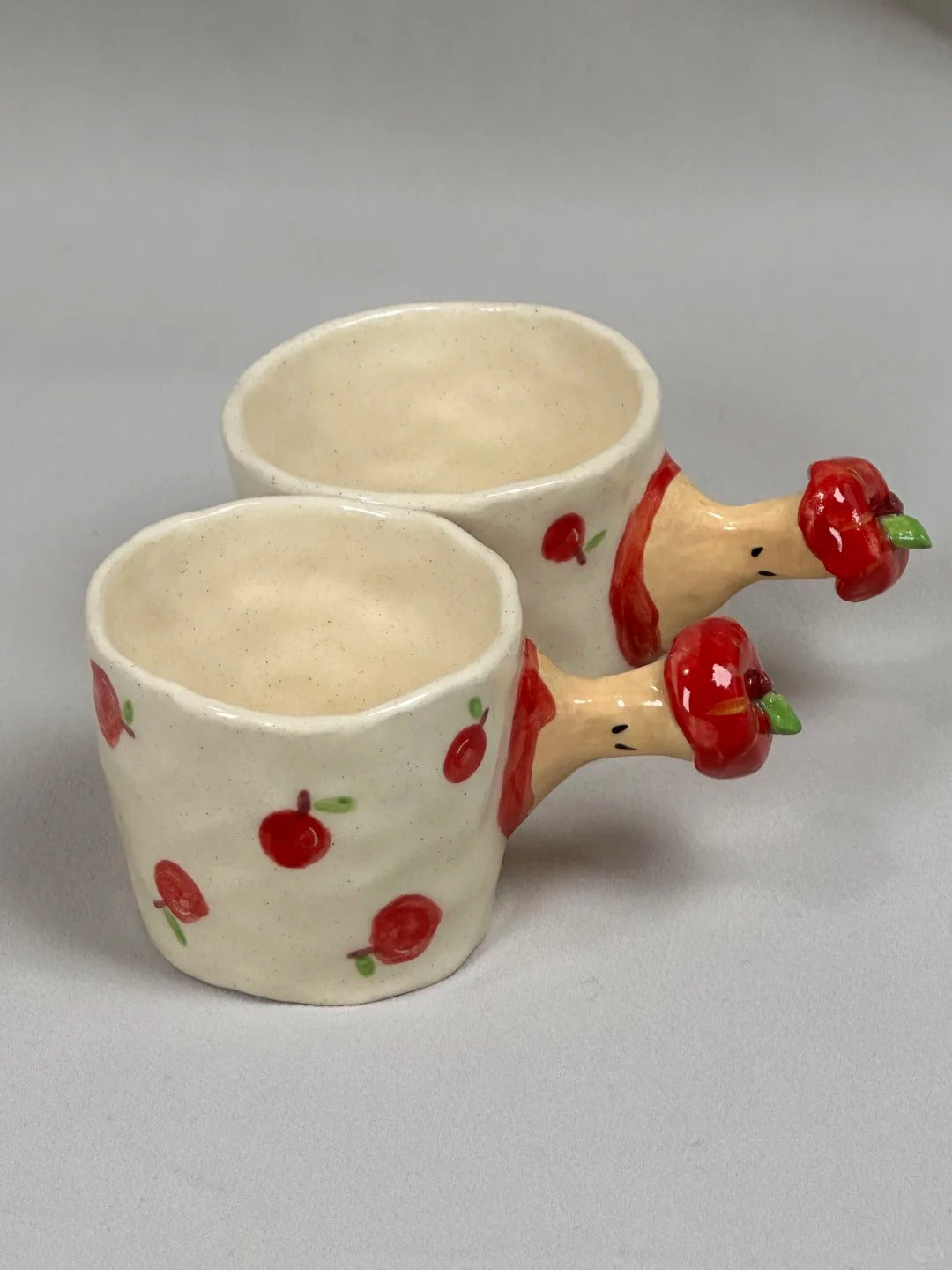 Original Apple Core Design Mug - Handcrafted Stoneware Coffee Cup
