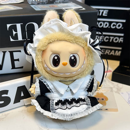 Labubu Outfit 17cm - French Maid (Headpiece + Apron Dress)