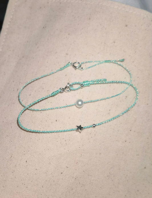Dewlight Mint – Pearl or Star Bracelet