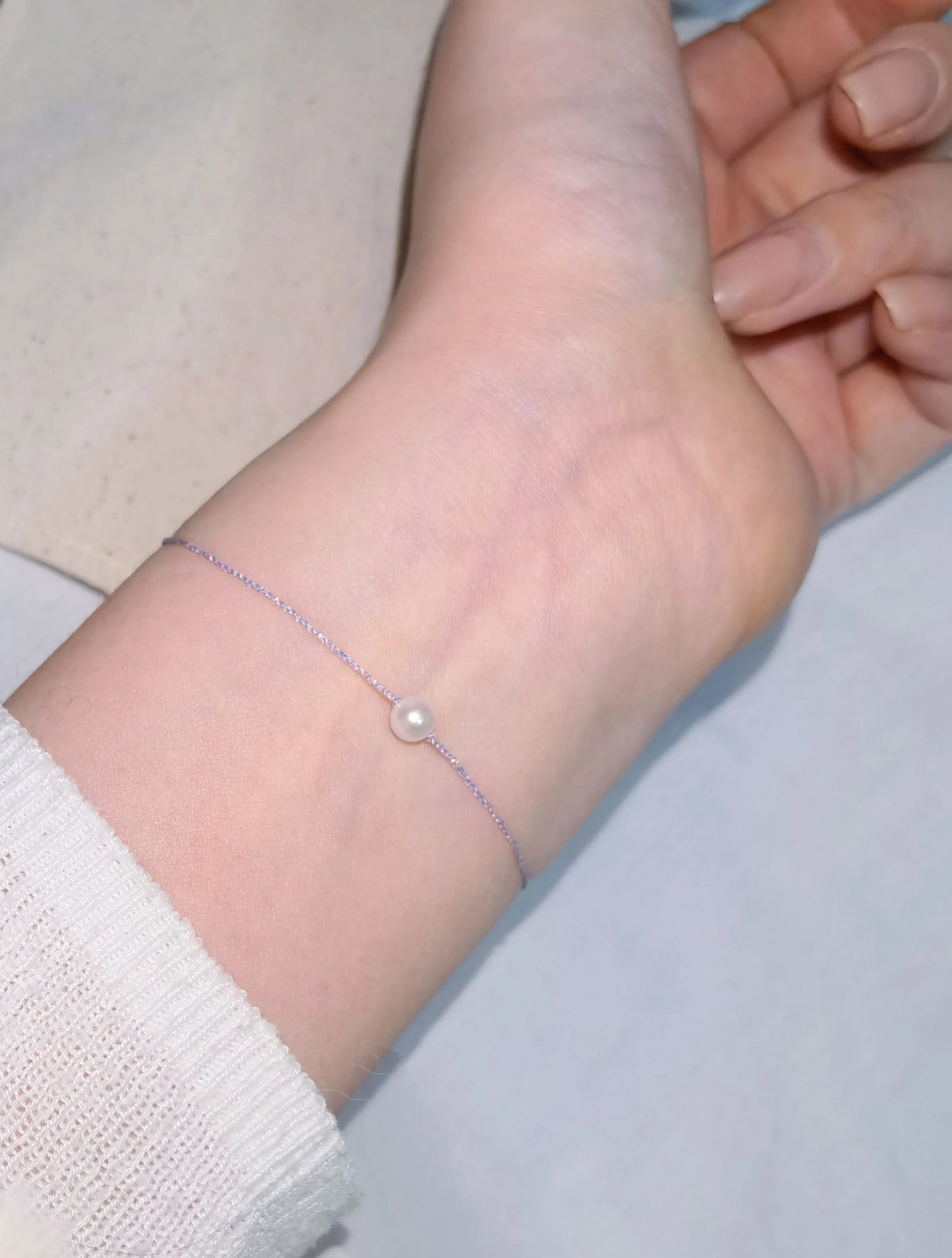 Dewlight Lavender – Pearl or Star Bracelet
