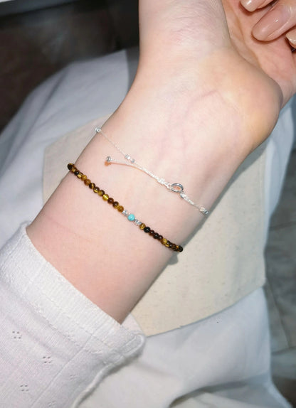 Dewlight Frost – Pearl and Silver Bracelet