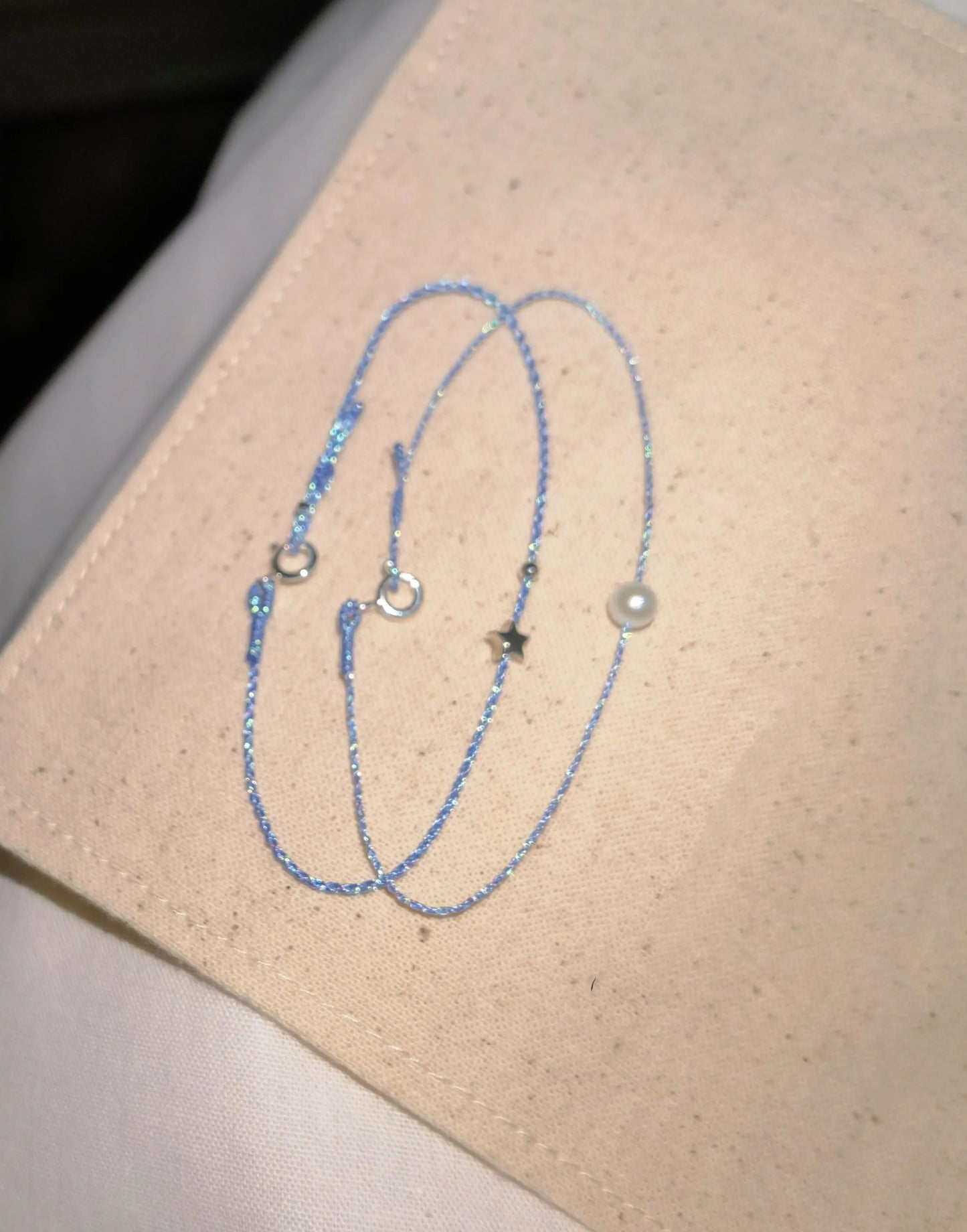 Dewlight Blue – Pearl or Star Bracelet