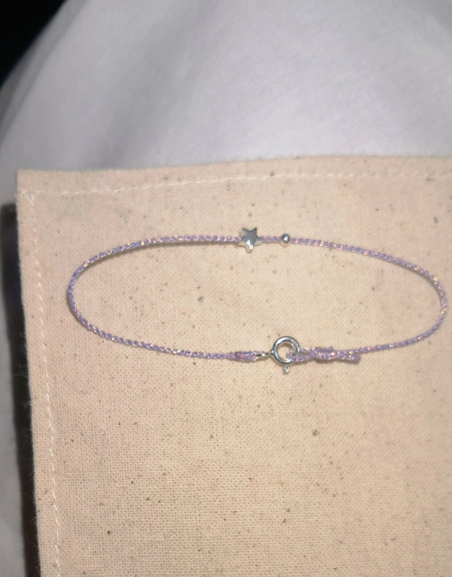 Dewlight Lavender – Pearl or Star Bracelet