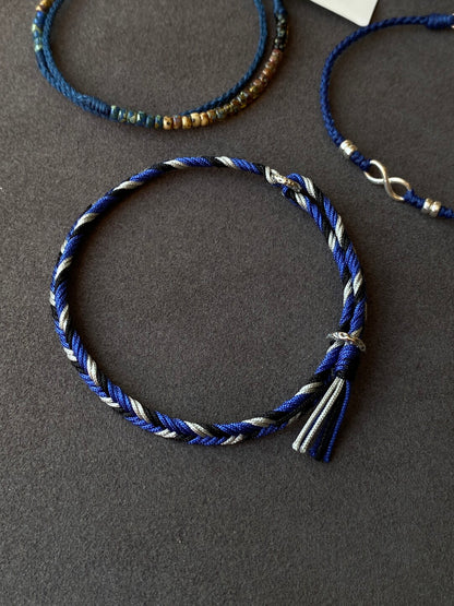 Abyss Silver - Herringbone Bracelet- 925 Silver