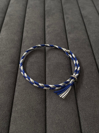 Arctic Frost - Herringbone Bracelet- 925 Silver