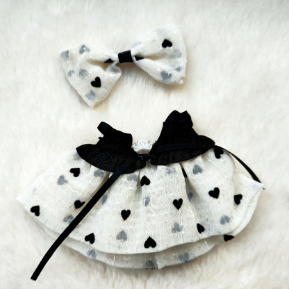 12-15cm labubu clothes-Bow-Embellished Dress