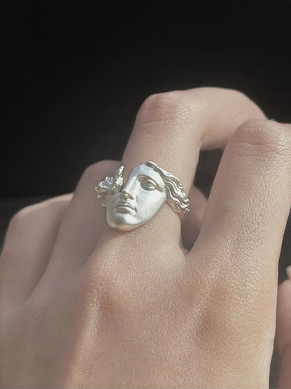 Broken Face Ring – Venus Orchid