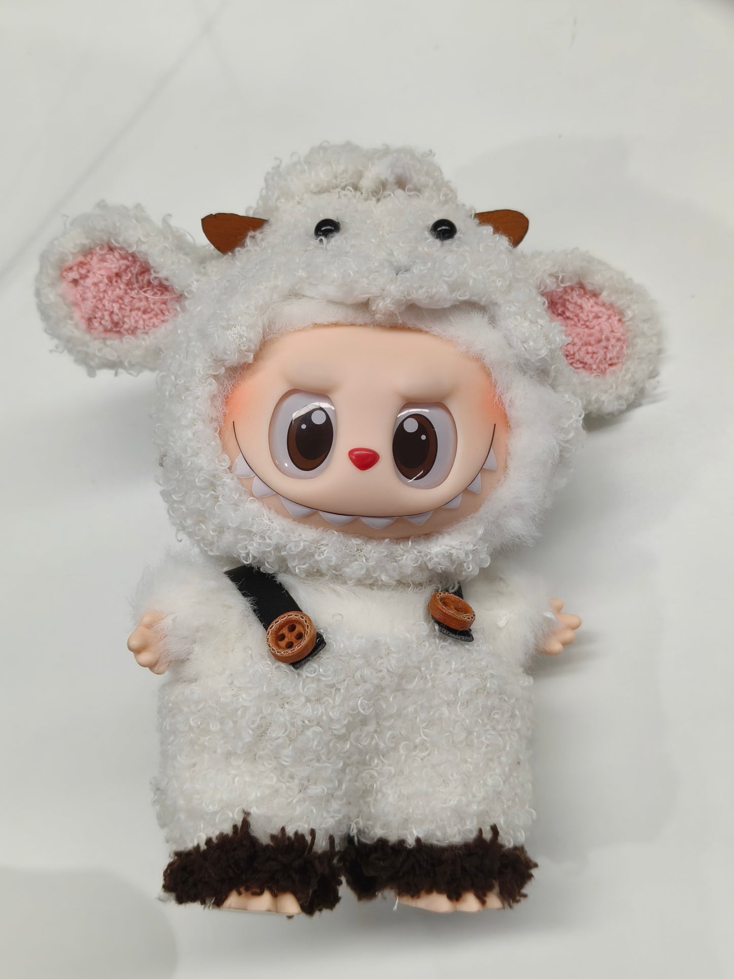 17cm Labubu Clothes Doll Cozy Lamb Set