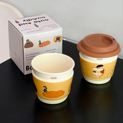 Cute Couple Mugs Set, Matching His and Hers Coffee Cups