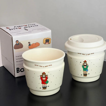 Cute Couple Mugs Set, Matching His and Hers Coffee Cups