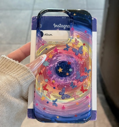 Dreamy Starry Swirl Butterfly Phone Case
