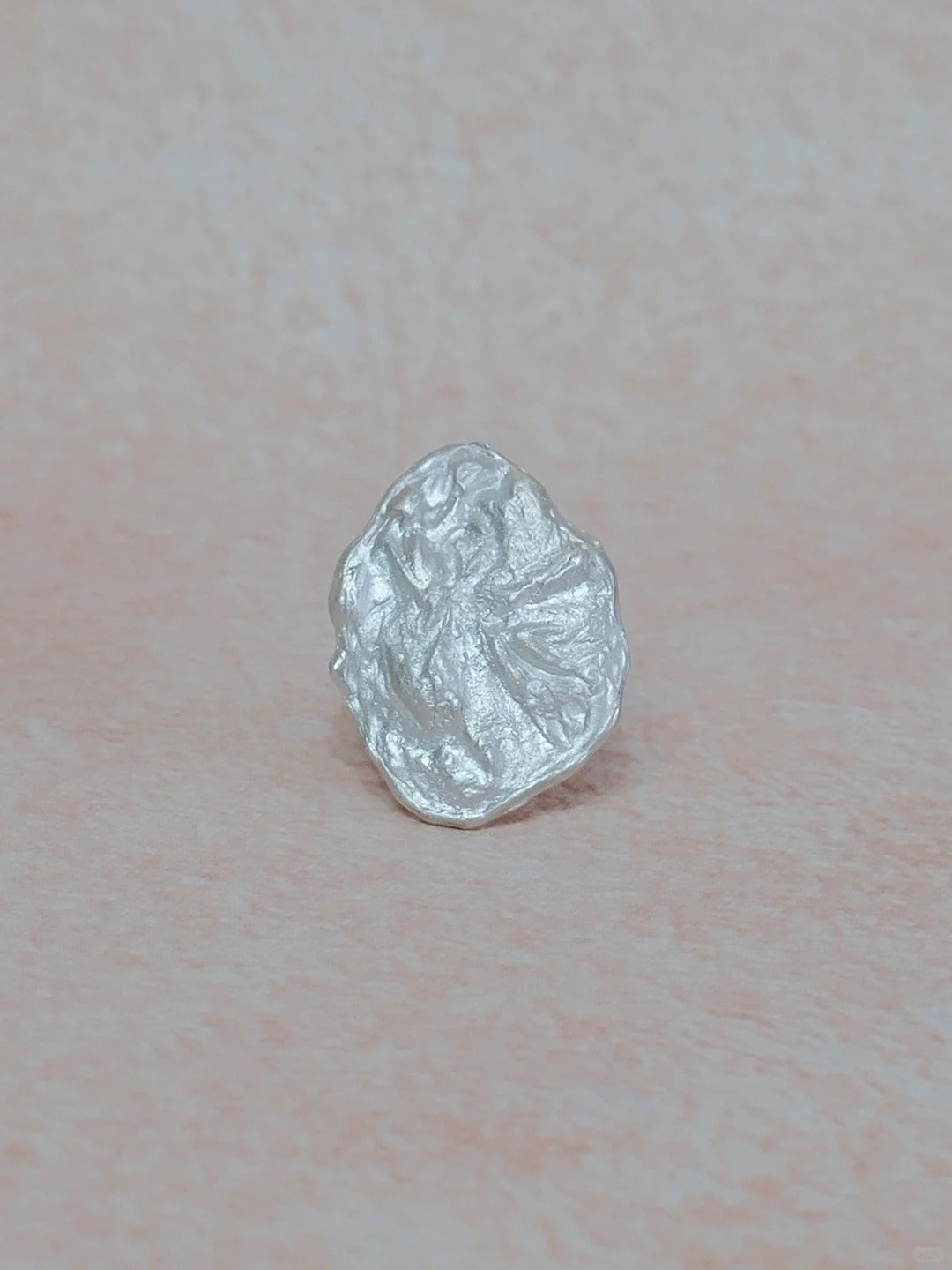 Ember Flower Silver Ring