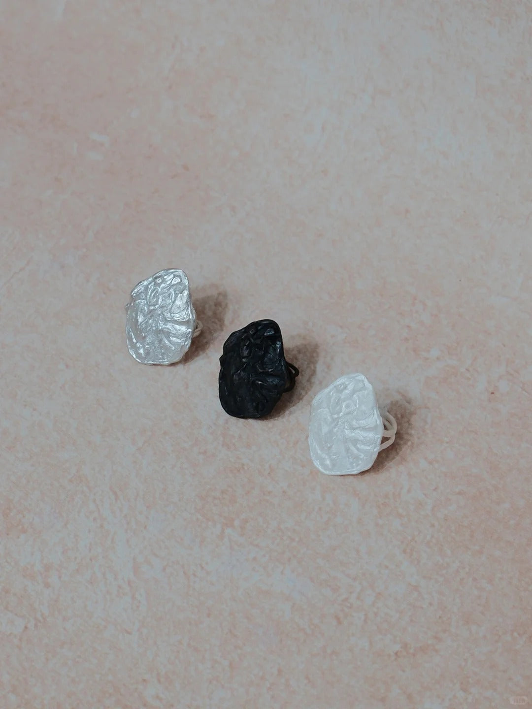 Ember Flower Silver Ring