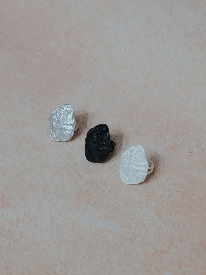 Ember Flower Silver Ring