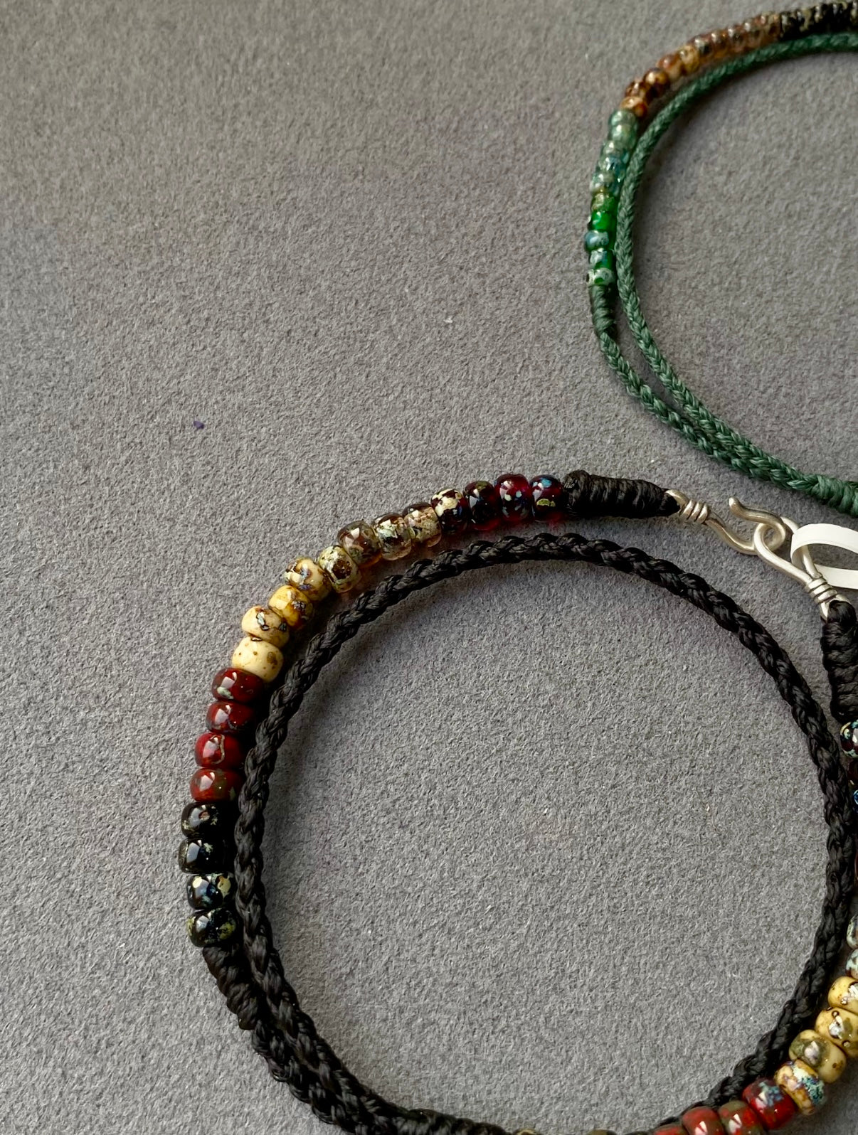 Eternal Black Tibetan Bracelet – Double-Strand Micro-Beaded Protection Braid