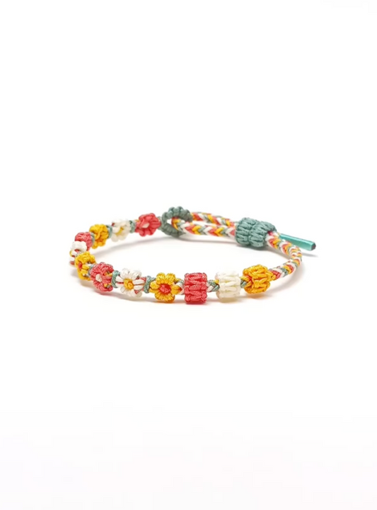 Floral Meadow Bracelet – Handmade Blooms