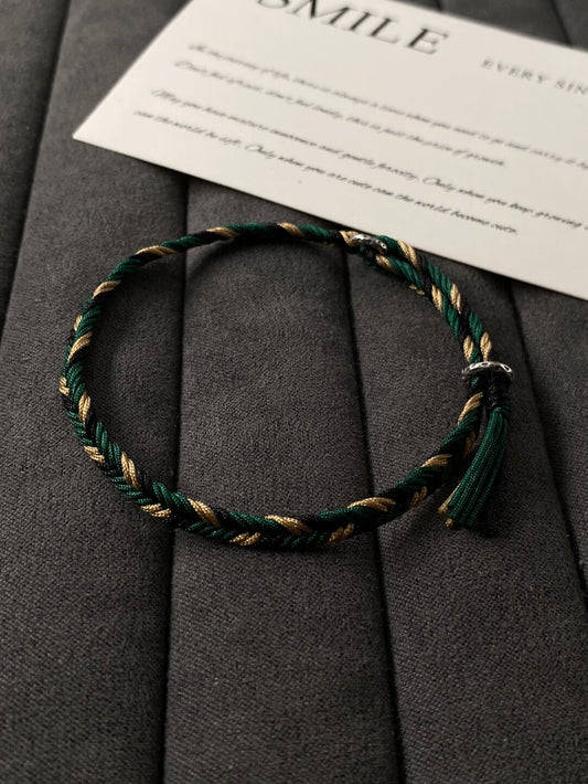 Forest Shadow- Herringbone Bracelet- 925 Silver
