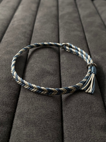 Haze & Pearl - Herringbone Bracelet- 925 Silver