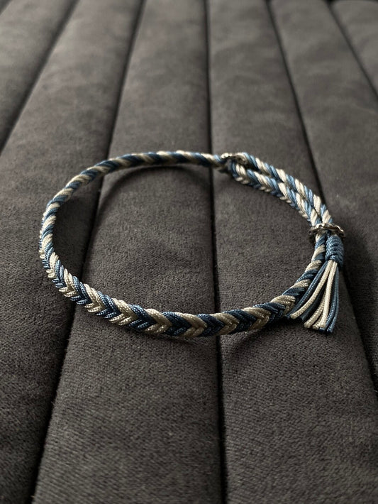 Haze & Pearl - Herringbone Bracelet- 925 Silver
