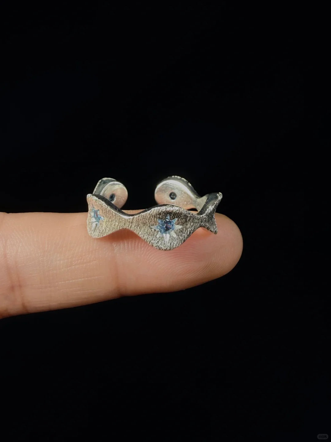 Island & Star Silver Ring
