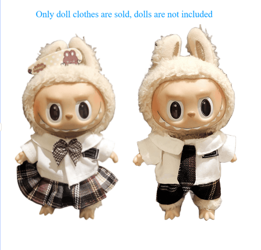 Labubu Clothes-Preppy Style Series Doll Outfit Set