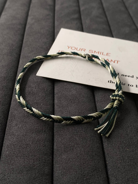 Jasmine Jade - Herringbone Bracelet- 925 Silver