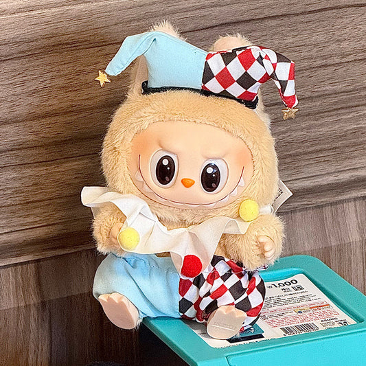 Labubu Clothes 17cm  Clown Trio Set