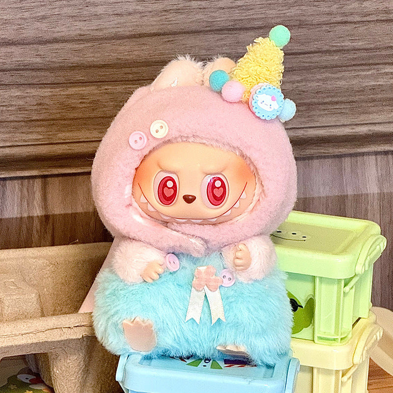 17cm Labubu Doll Sweet Cutie Set
