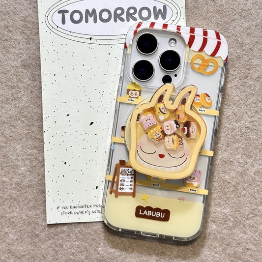 ✨ Labubu Liquid Glitter MagSafe Phone Case & Magnetic Stand Combo ✨