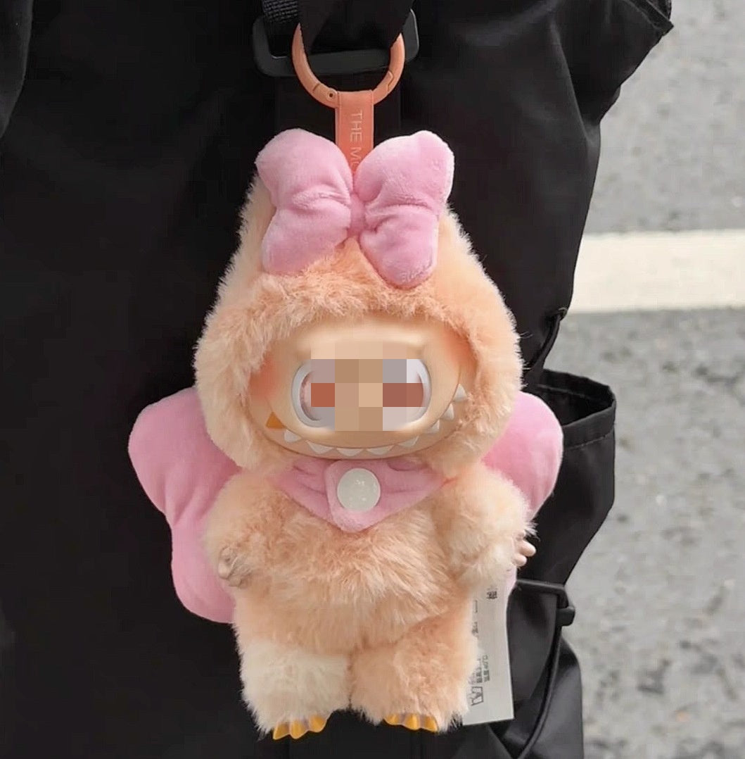 17cm Labubu clothes-Labubu Pink Bow Pair