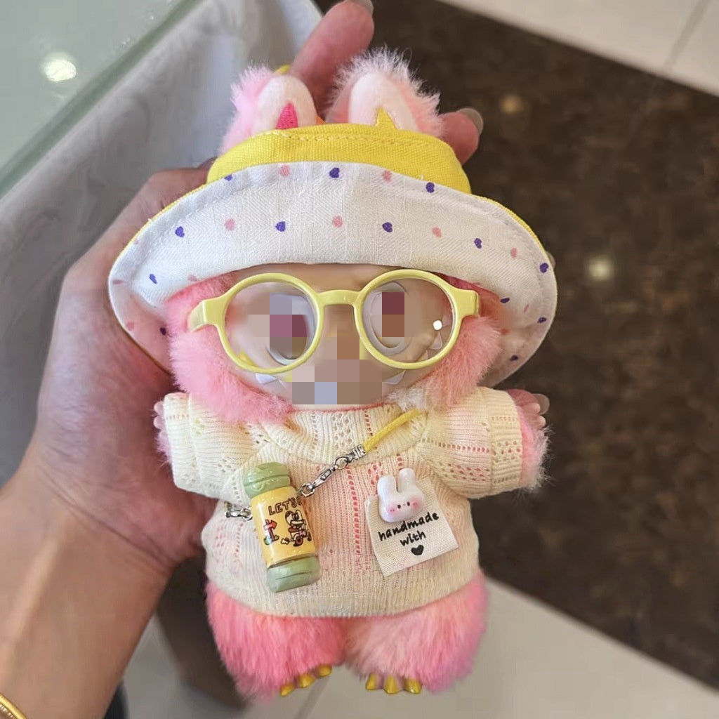 17cm Labubu clothes- Sunshine Sips