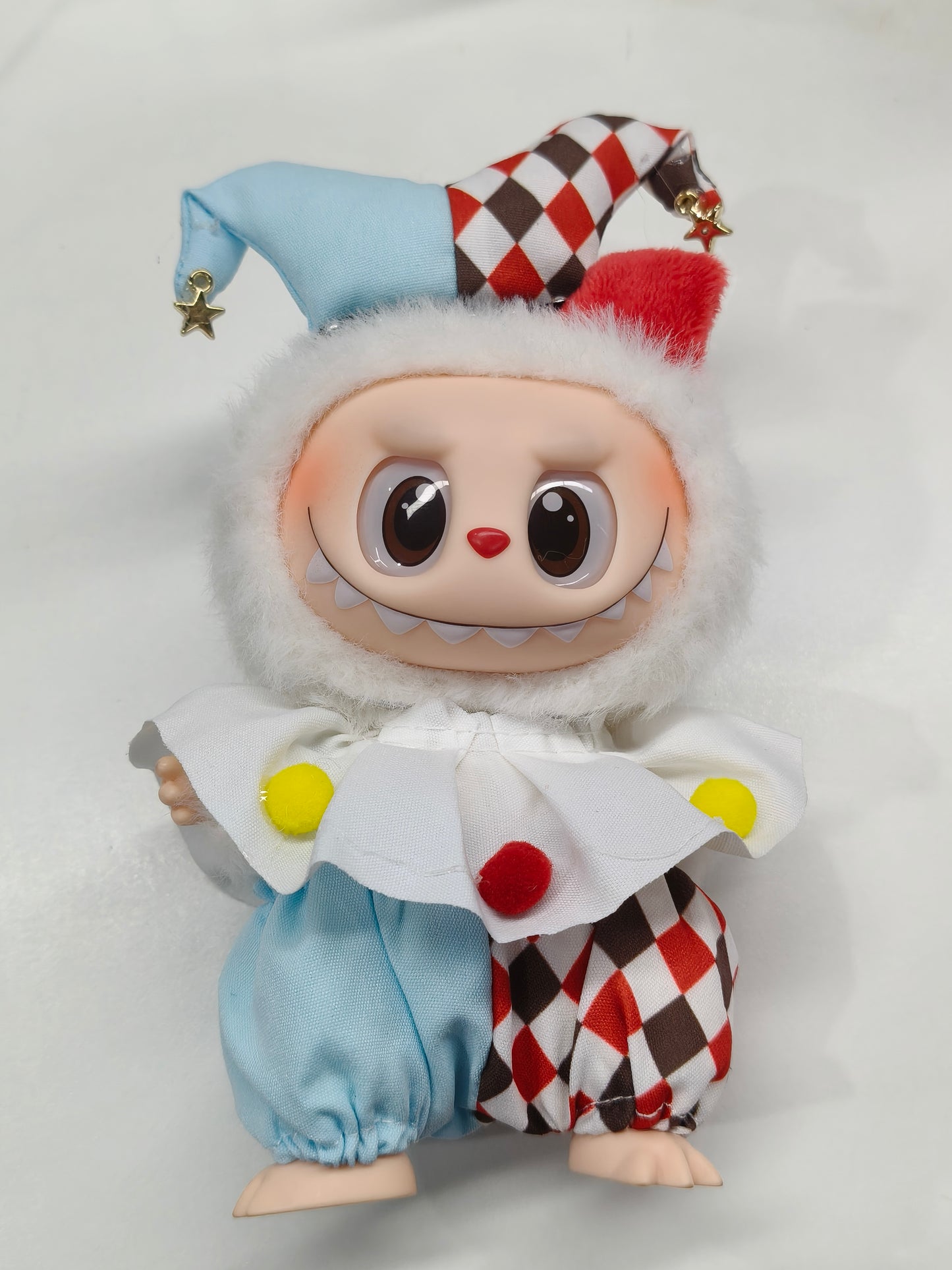 Labubu Clothes 17cm  Clown Trio Set