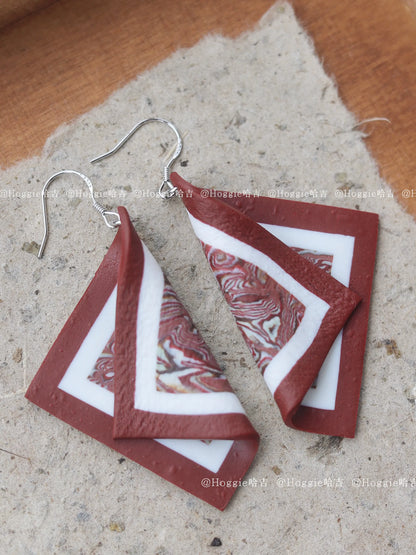Lush Berry-Handmade Clay Earrings- Unique Artisan Jewelry Gift