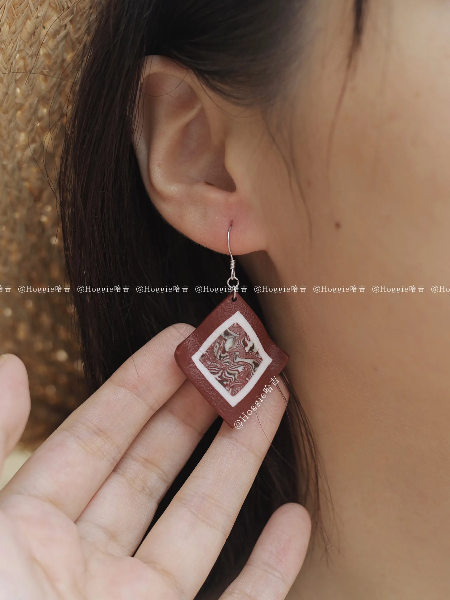 Lush Berry-Handmade Clay Earrings- Unique Artisan Jewelry Gift