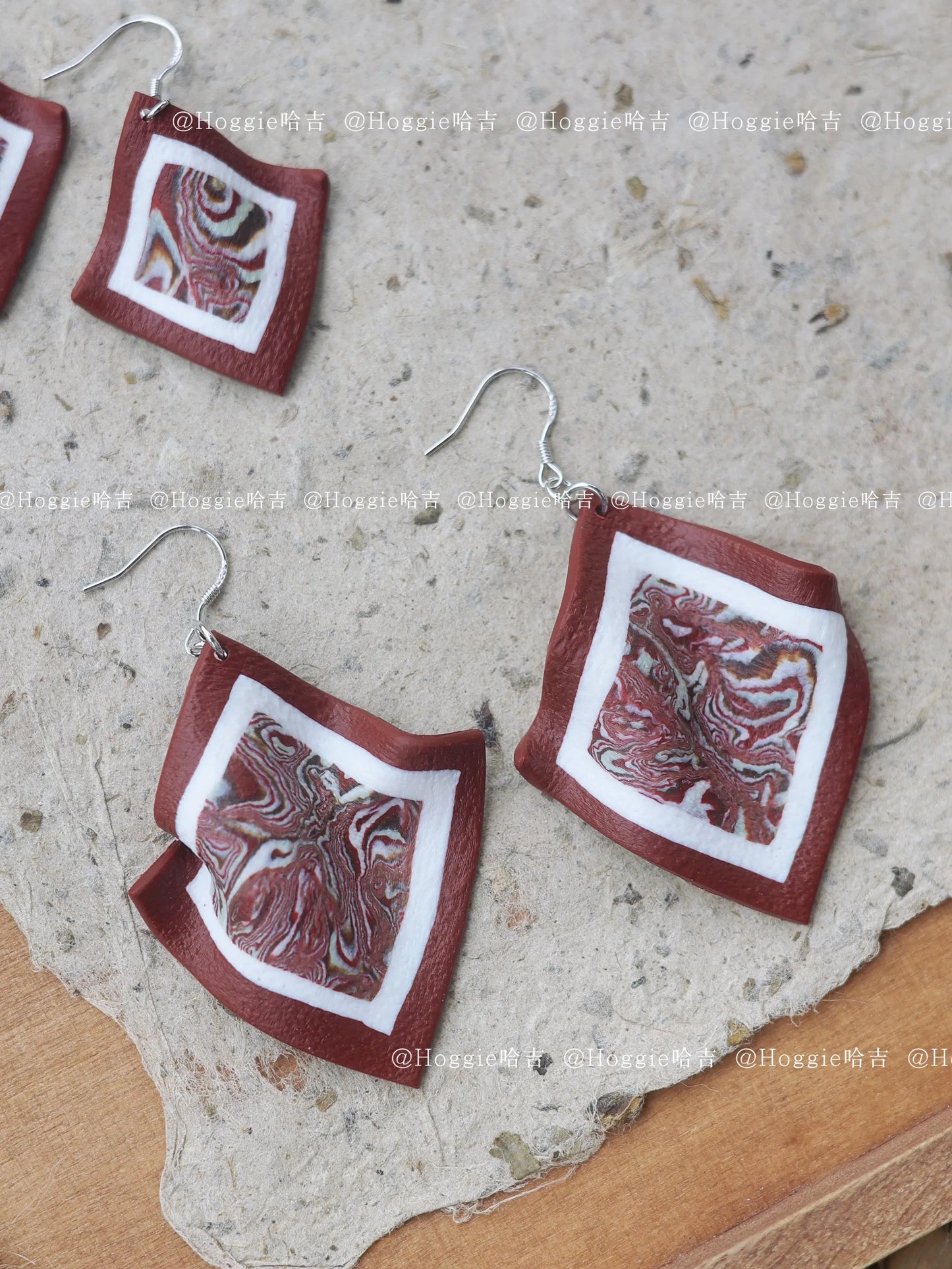 Lush Berry-Handmade Clay Earrings- Unique Artisan Jewelry Gift